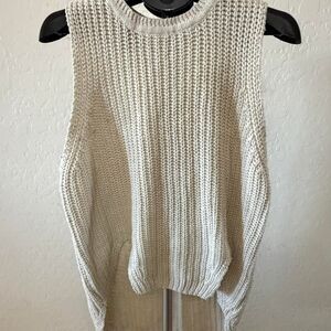 Pol Women's Cream and White Jumper